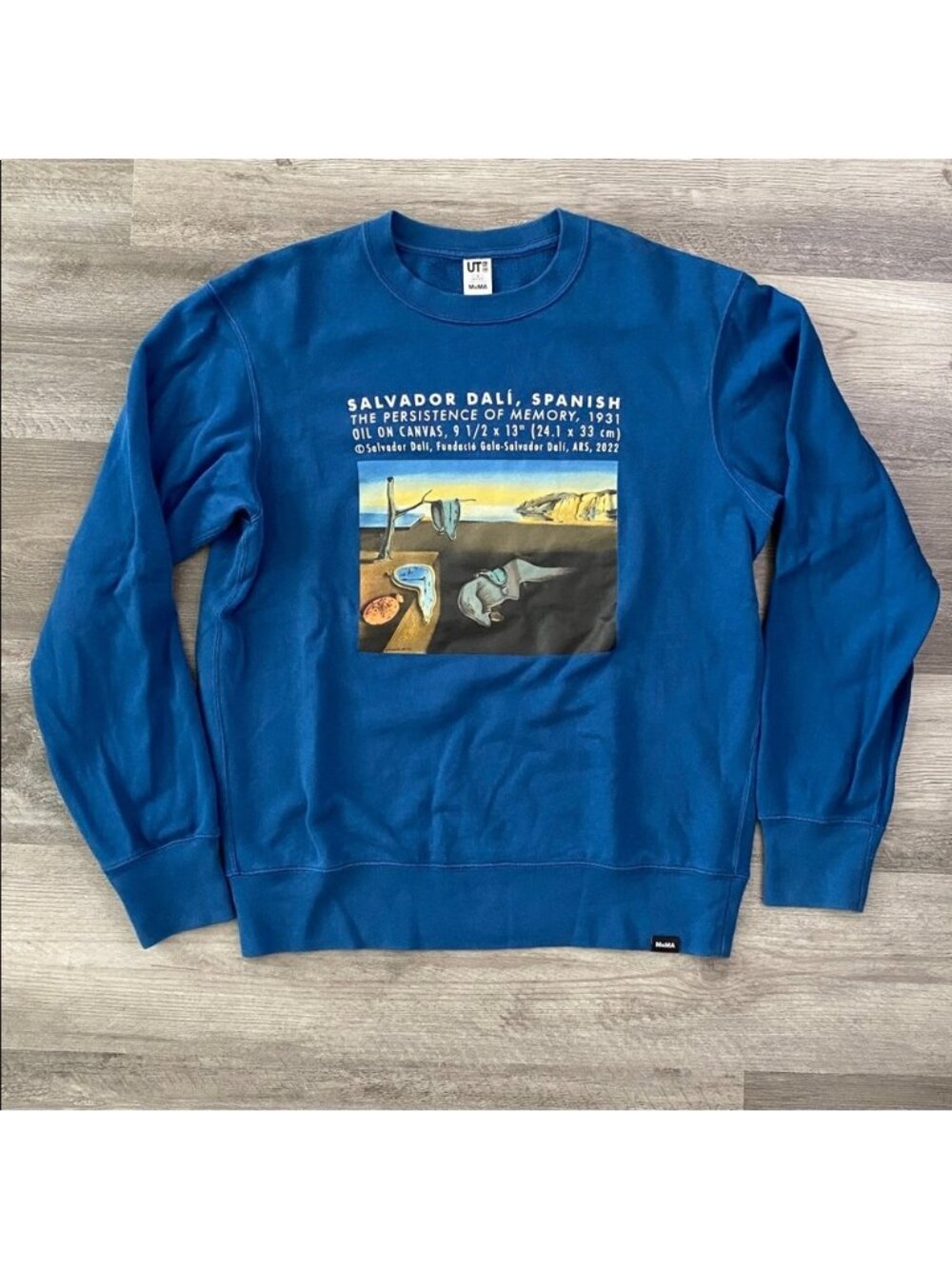 Uniqlo x MoMA x UT Salvador Dali Collab Cotton Sweatshirt Graphic Blue Medium
